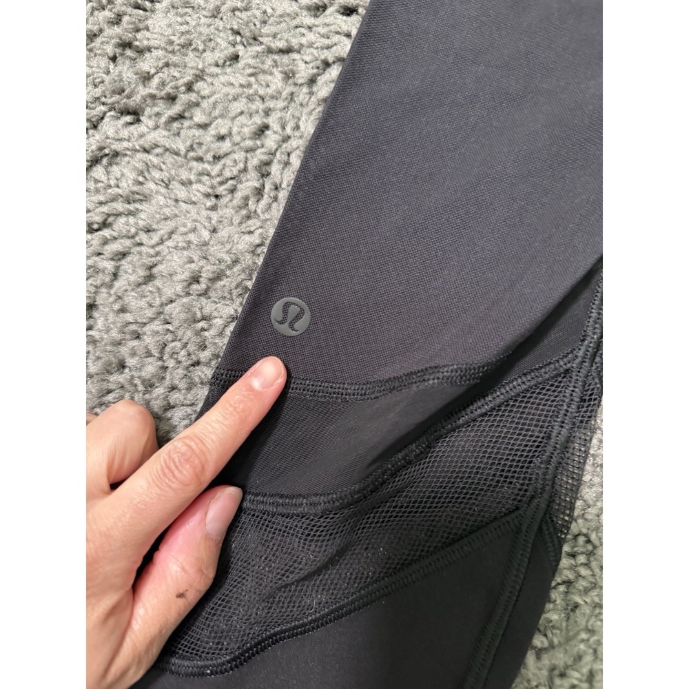 Lululemon‎ Seek The Heat Leggings Womens 4 Black Mesh Athleticwear Gymwear Yoga - Picture 4 of 5